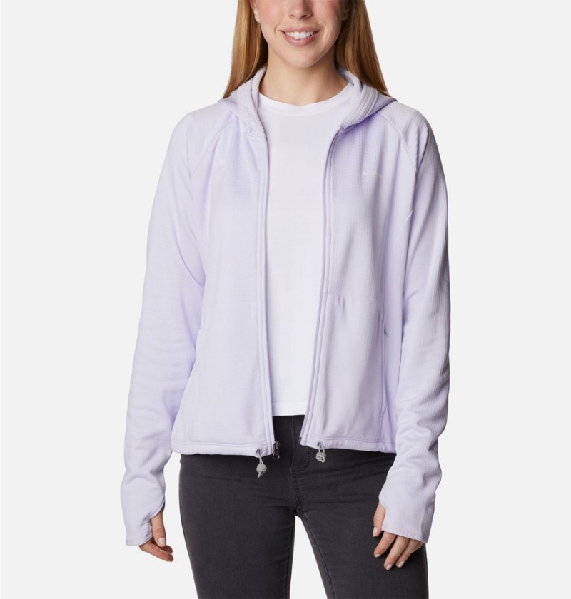 Purple Women's Columbia Boundless Trek Grid Fleece Jacket | VFGXL-3697