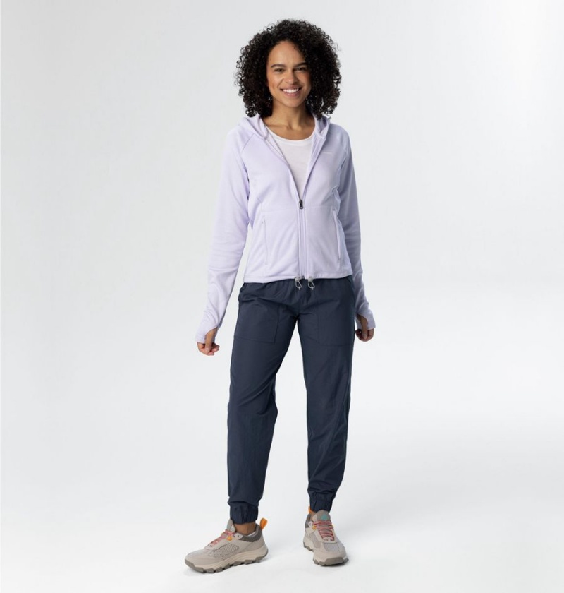 Purple Women's Columbia Boundless Trek Grid Fleece Jacket | VFGXL-3697