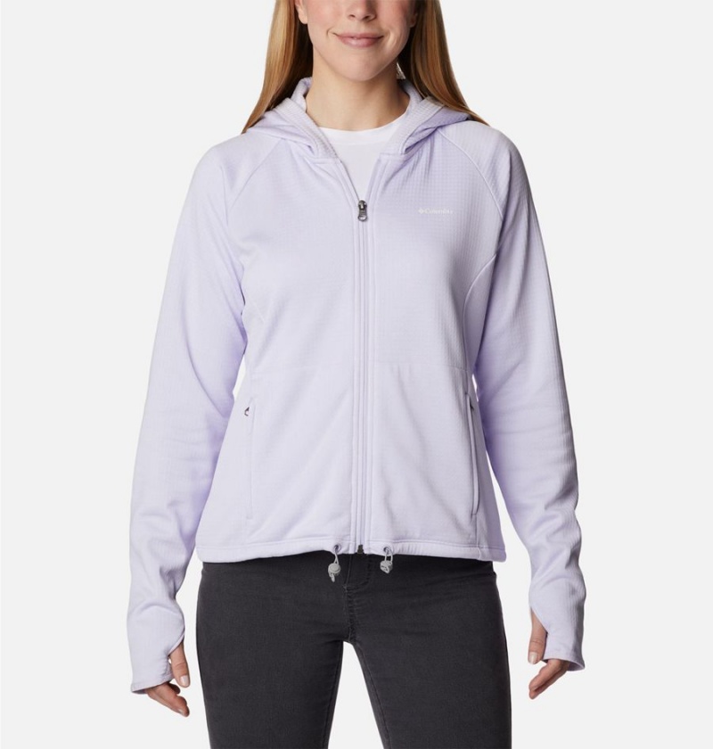 Purple Women\'s Columbia Boundless Trek Grid Fleece Jacket | VFGXL-3697