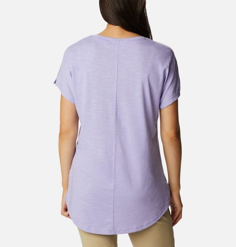 Purple Women's Columbia Cades Cape T-Shirt | IUKNE-1847