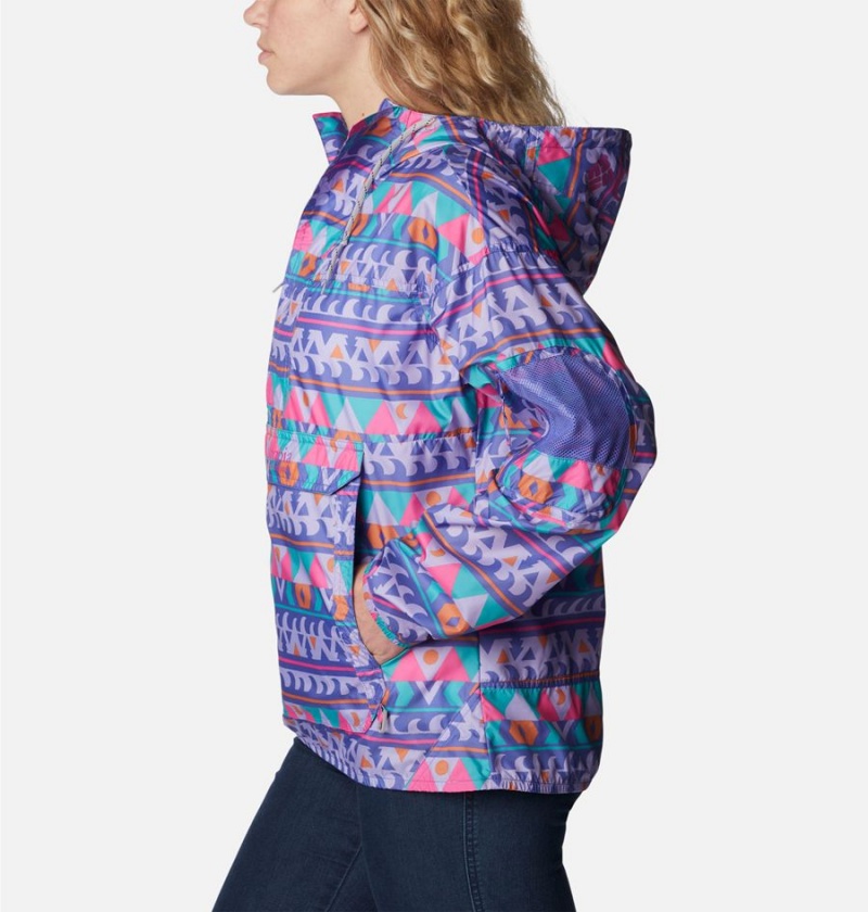 Purple Women's Columbia Challenger Windbreaker | THIAY-4170