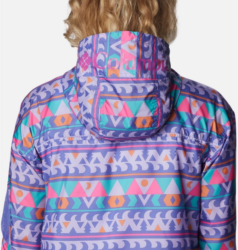 Purple Women's Columbia Challenger Windbreaker | THIAY-4170