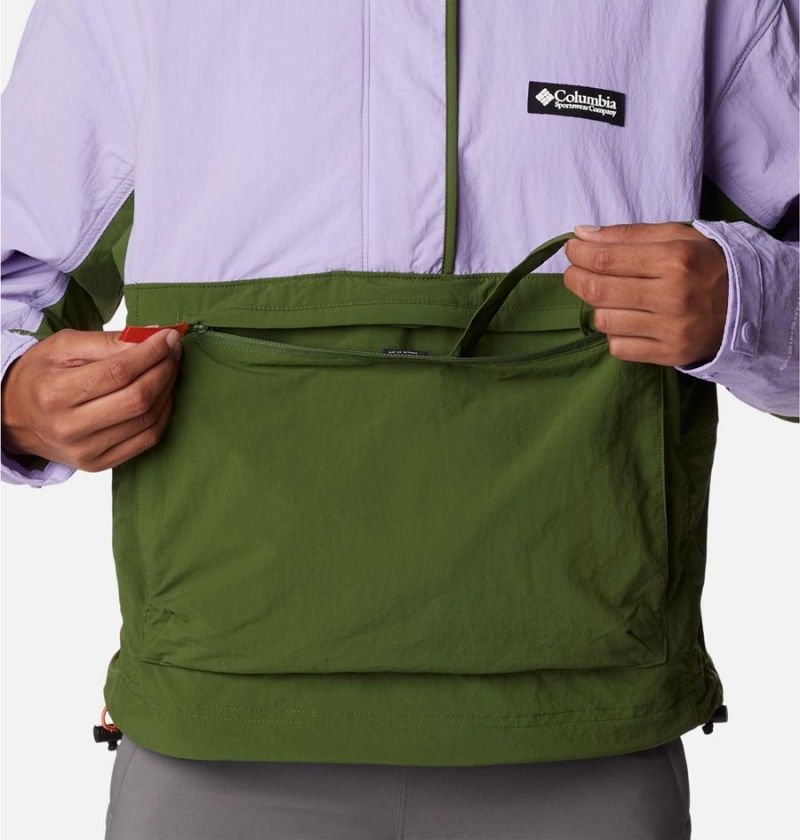 Purple Women's Columbia Deschutes Valley Wind Shell Jacket Windbreaker | QLTXE-3507