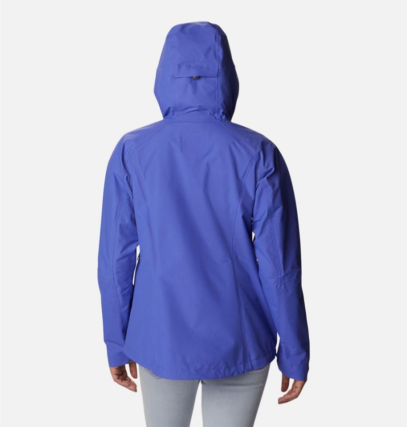 Purple Women's Columbia Discovery Point Shell Rain Jacket | OCQBN-5749