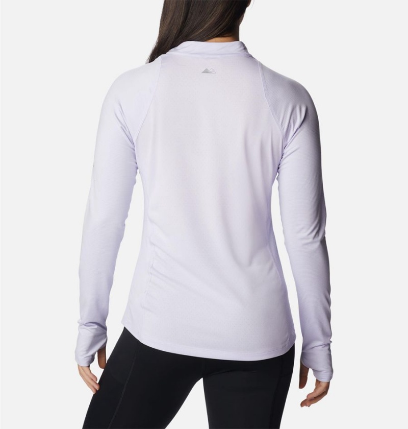 Purple Women's Columbia Endless Trail Half Zip Mesh Long Sleeve Pullover | HUAKF-6789