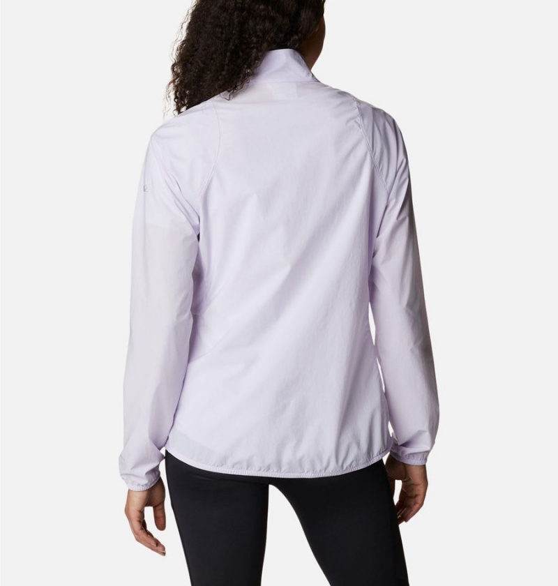 Purple Women's Columbia Endless Trail Wind Shell Jacket Windbreaker | STLRK-0286