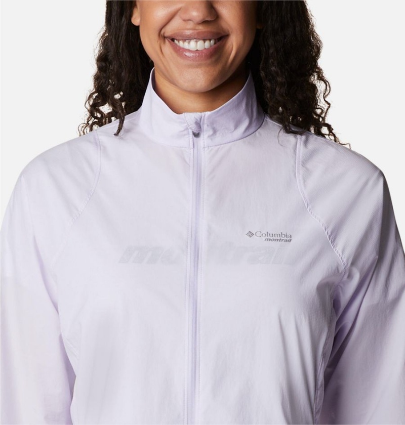 Purple Women's Columbia Endless Trail Wind Shell Jacket Windbreaker | STLRK-0286