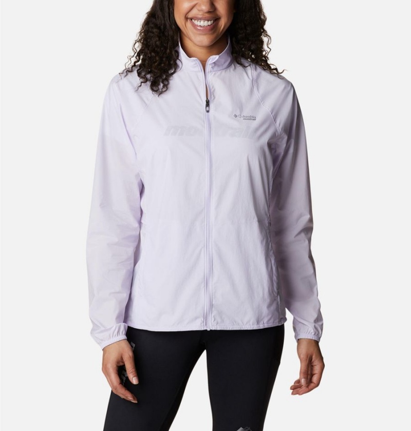 Purple Women\'s Columbia Endless Trail Wind Shell Jacket Windbreaker | STLRK-0286