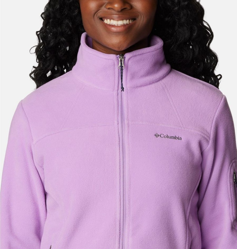 Purple Women's Columbia Fast Trek II Fleece Jacket | SBQHZ-6253