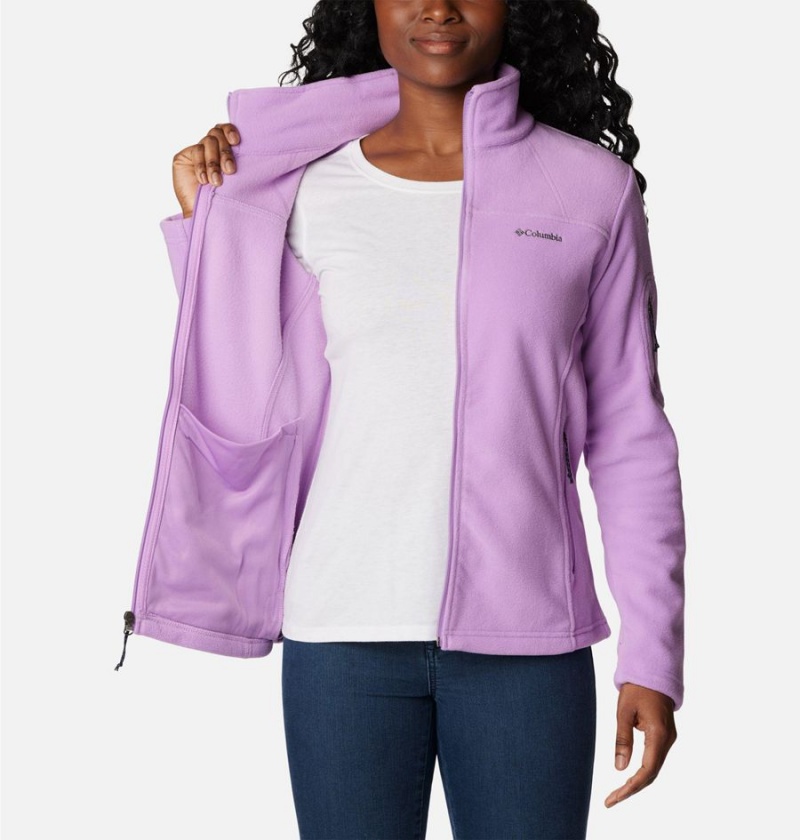 Purple Women's Columbia Fast Trek II Fleece Jacket | SBQHZ-6253