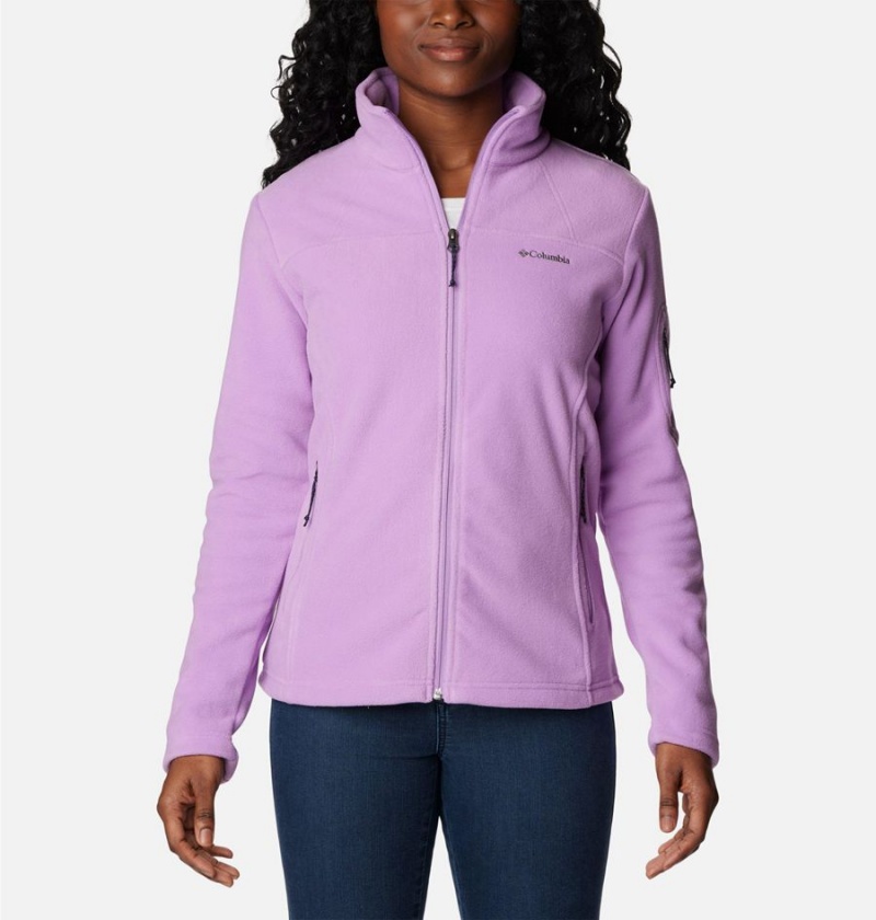 Purple Women\'s Columbia Fast Trek II Fleece Jacket | SBQHZ-6253