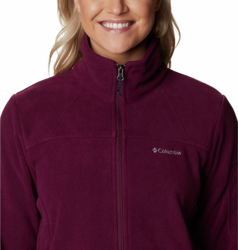 Purple Women's Columbia Fast Trek II Fleece Jacket | XLSIO-4215