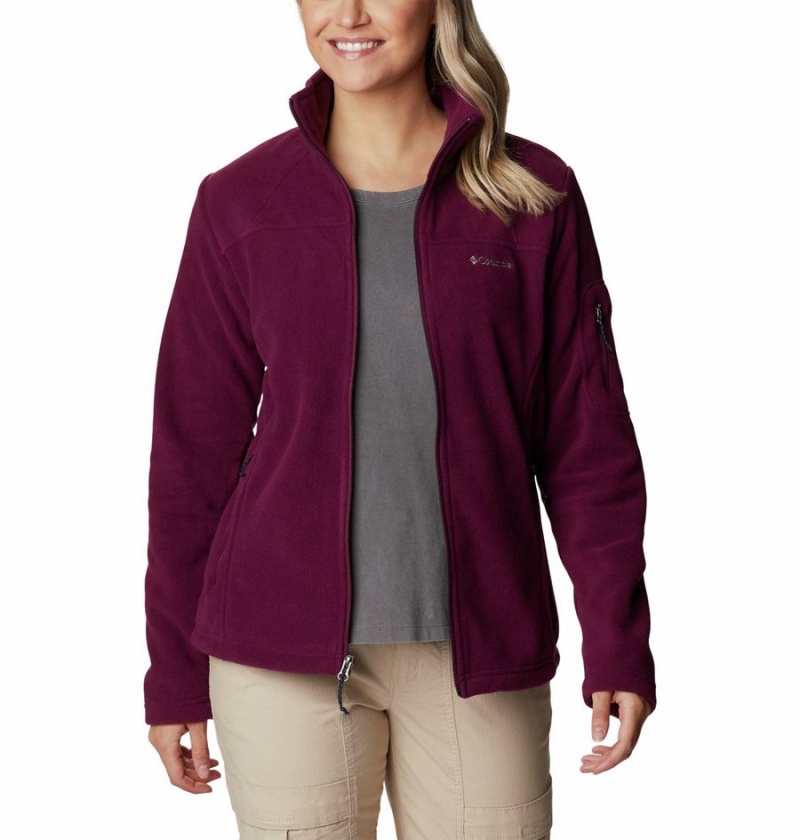 Purple Women's Columbia Fast Trek II Fleece Jacket | XLSIO-4215