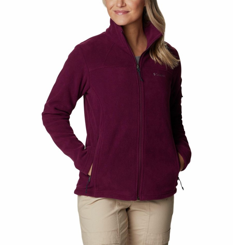 Purple Women\'s Columbia Fast Trek II Fleece Jacket | XLSIO-4215