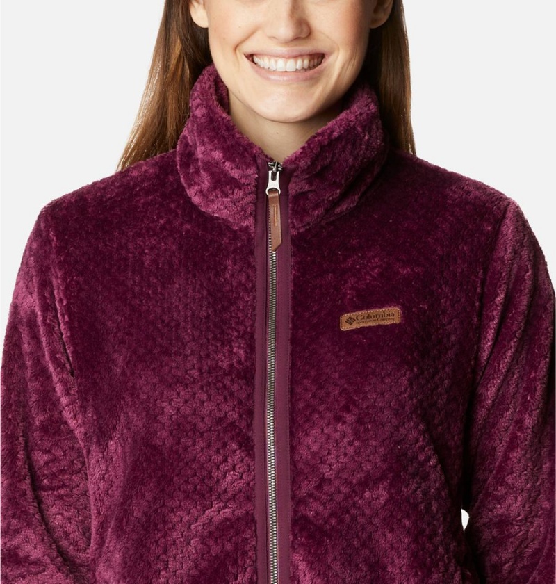 Purple Women's Columbia Fire Side II Sherpa Full Zip Fleece Jacket | MYLWI-5631