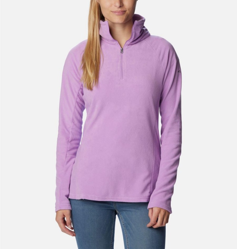 Purple Women\'s Columbia Glacial IV Half Zip Fleece Pullover | CEHVL-2038