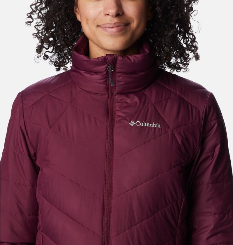 Purple Women's Columbia Heavenly Puffer Jacket | TDLAB-0428