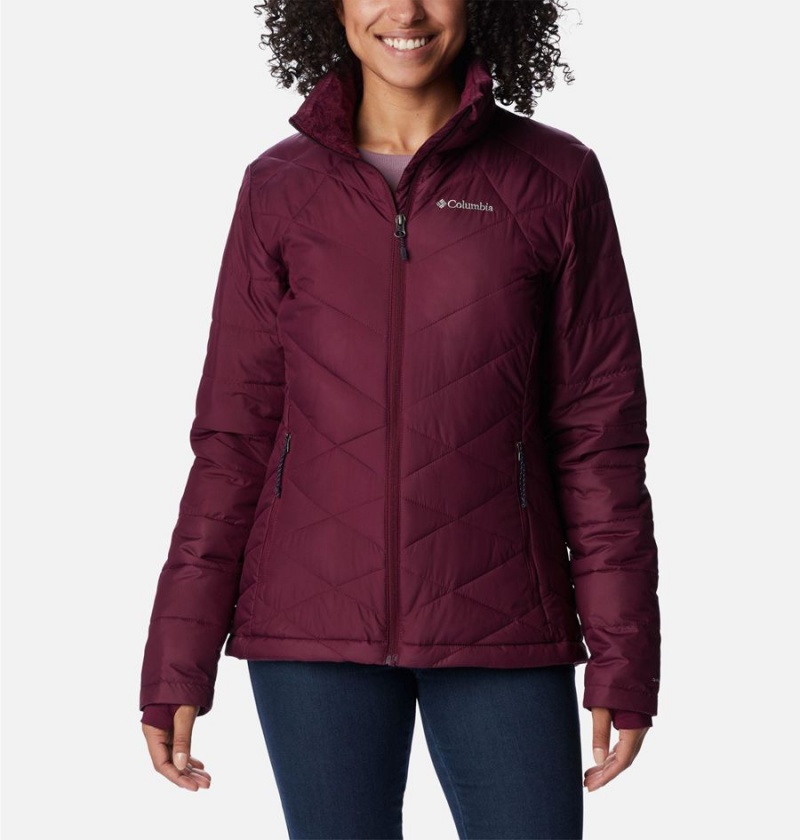 Purple Women\'s Columbia Heavenly Puffer Jacket | TDLAB-0428