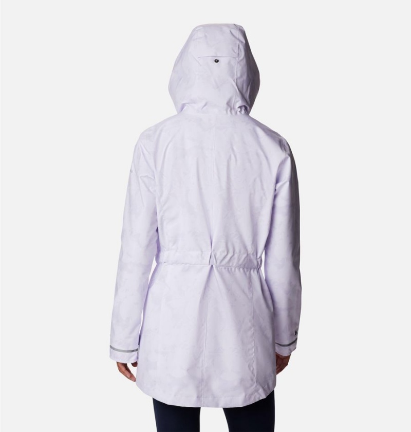 Purple Women's Columbia Here and There II Trench Rain Jacket | WPJEO-5672