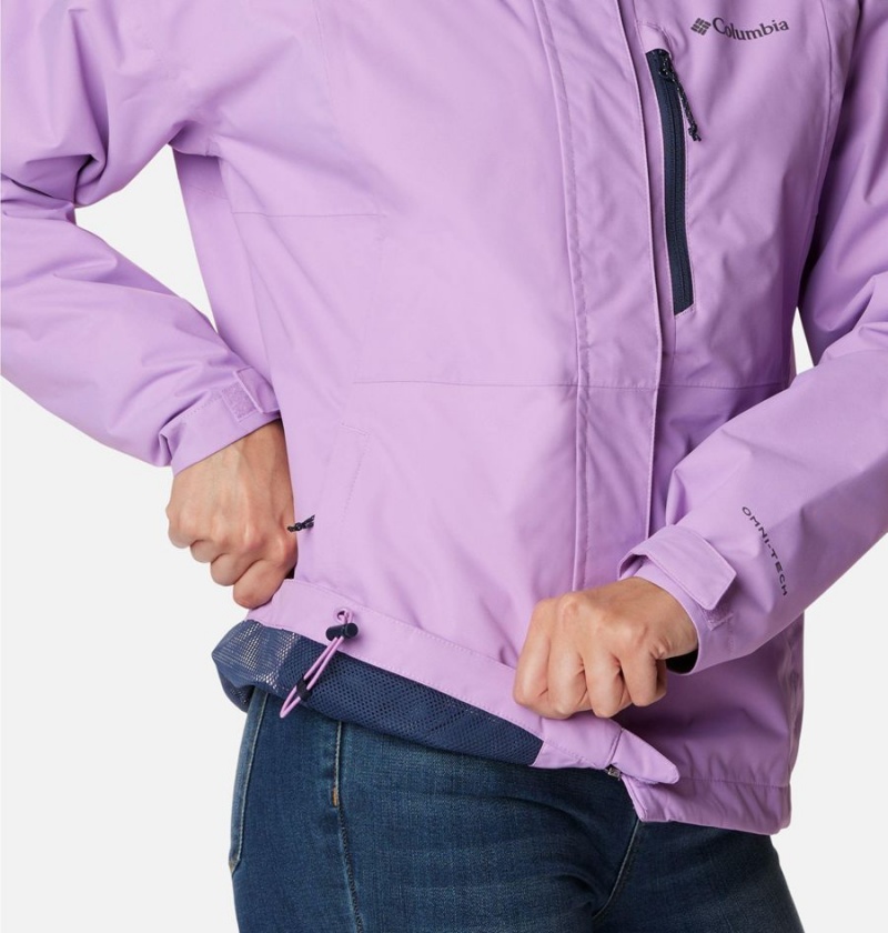 Purple Women's Columbia Hikebound Rain Jacket | UGOTL-8091