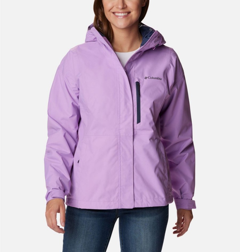 Purple Women\'s Columbia Hikebound Rain Jacket | UGOTL-8091