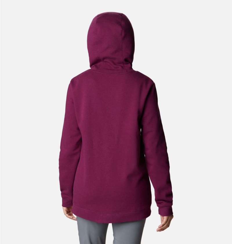 Purple Women's Columbia Logo II Hoodie | IJVZH-2501