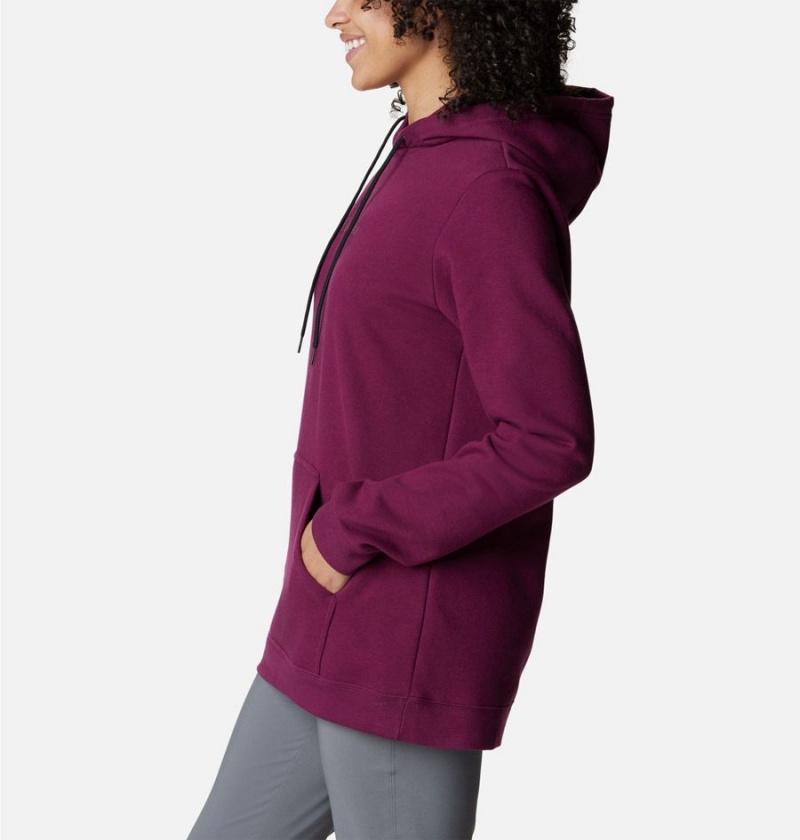 Purple Women's Columbia Logo II Hoodie | IJVZH-2501