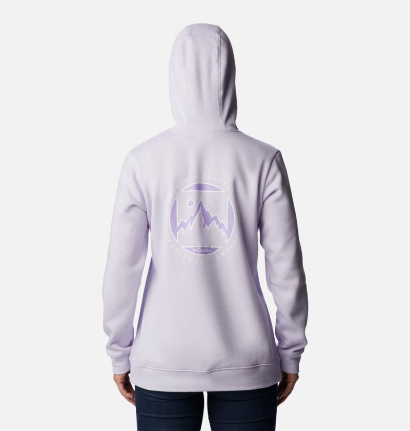 Purple Women's Columbia Logo II Hoodie | VNDGT-2341