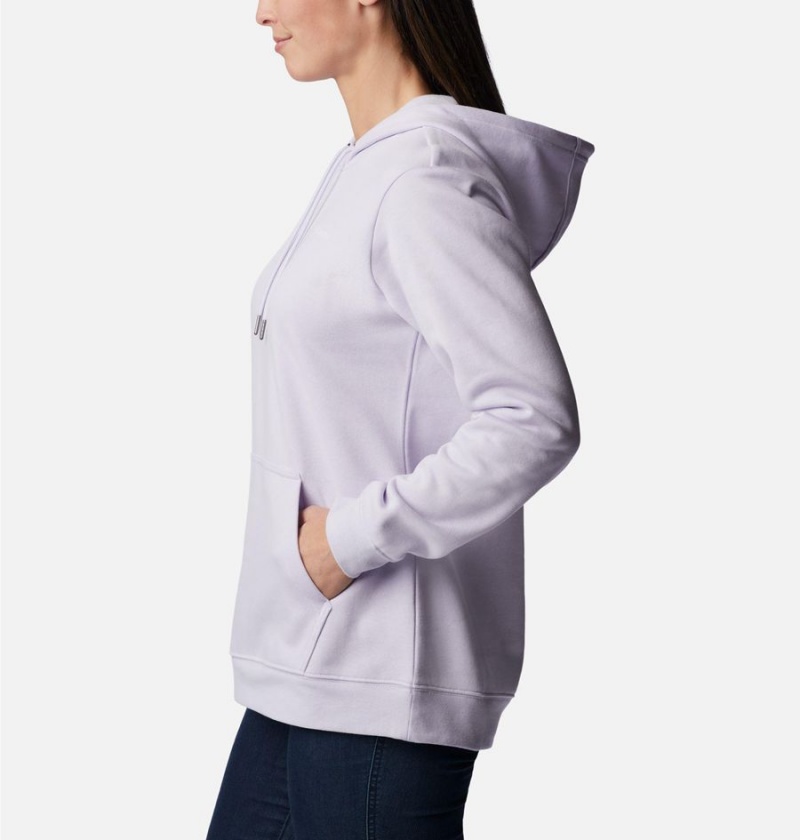 Purple Women's Columbia Logo II Hoodie | VNDGT-2341