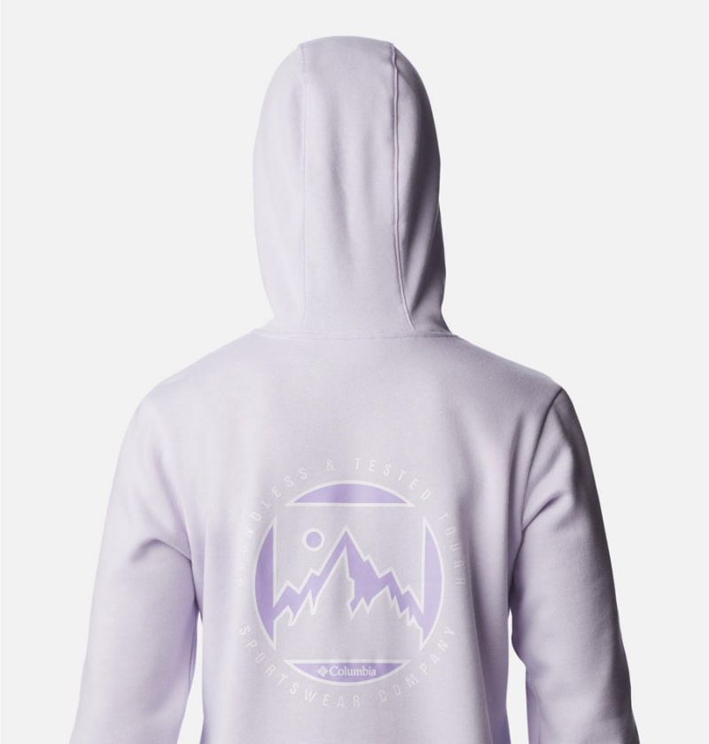 Purple Women's Columbia Logo II Hoodie | VNDGT-2341