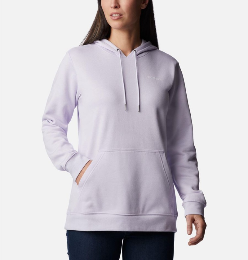 Purple Women\'s Columbia Logo II Hoodie | VNDGT-2341