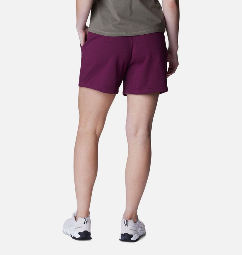 Purple Women's Columbia Mineral Ridge Pull On Shorts | BKOPG-6481