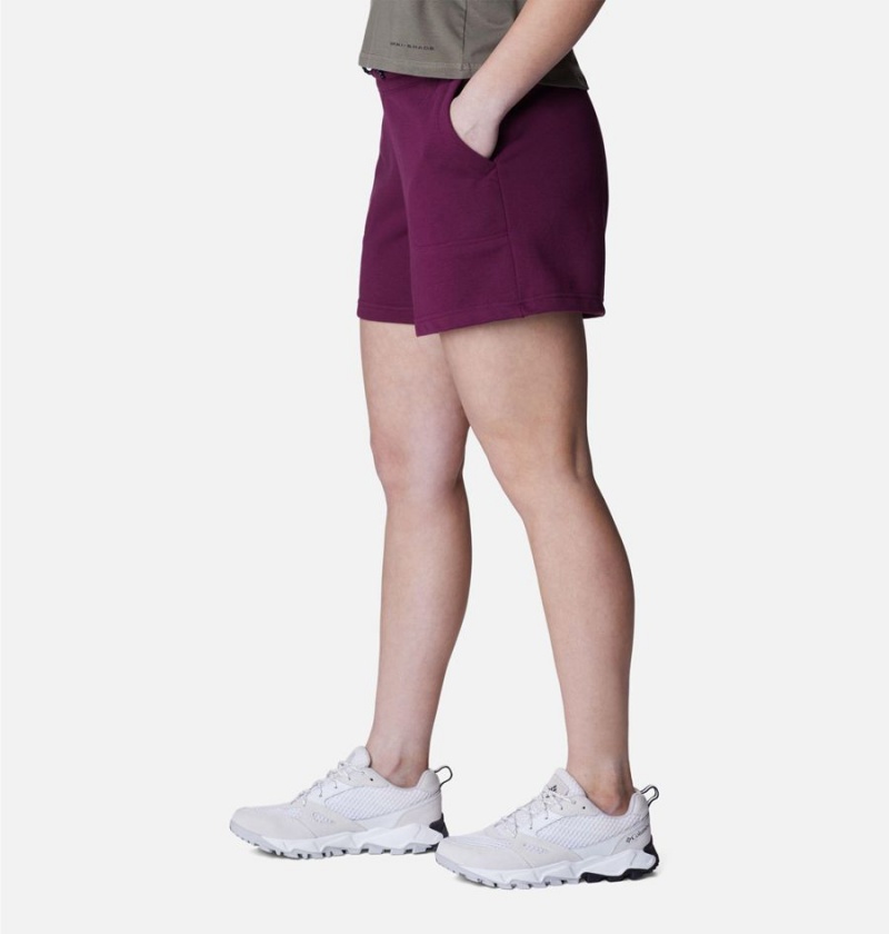 Purple Women's Columbia Mineral Ridge Pull On Shorts | BKOPG-6481