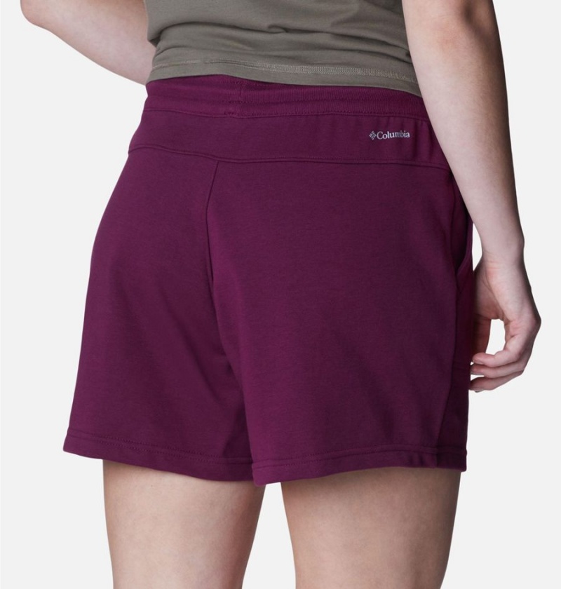 Purple Women's Columbia Mineral Ridge Pull On Shorts | BKOPG-6481