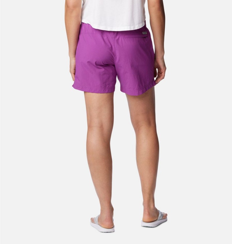 Purple Women's Columbia PFG Backcast Water Shorts | GULVA-9642