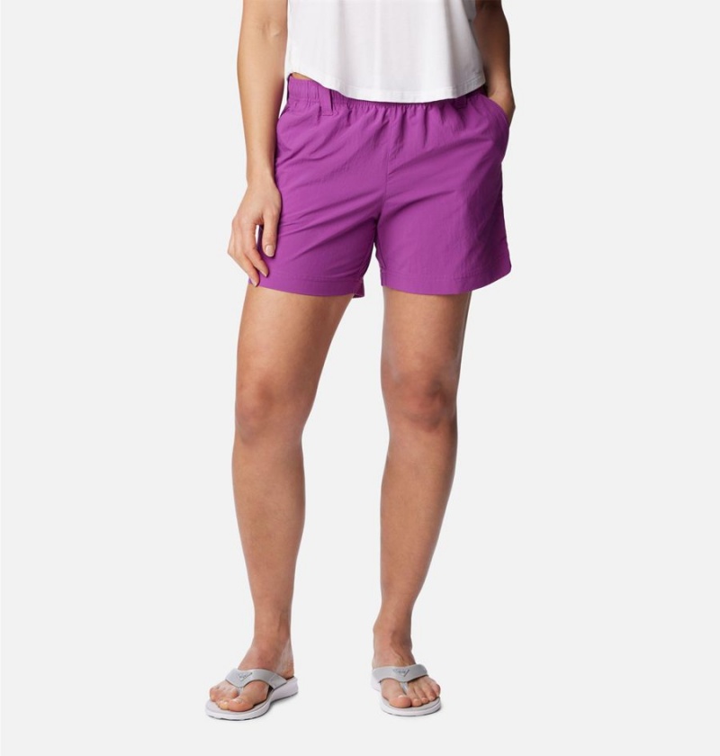 Purple Women\'s Columbia PFG Backcast Water Shorts | GULVA-9642