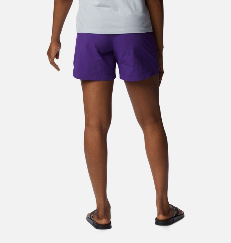 Purple Women's Columbia PFG Backcast Water Shorts | TSHPA-0352