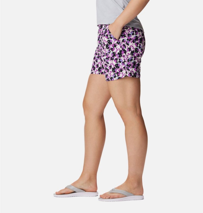 Purple Women's Columbia PFG Super Backcast Water Shorts | KALSX-1675