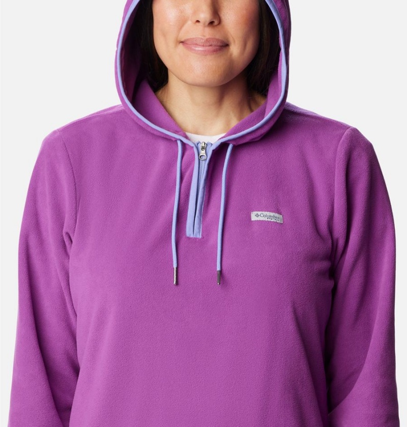 Purple Women's Columbia PFG Tidal Fleece Hoodie | SLIWH-3759