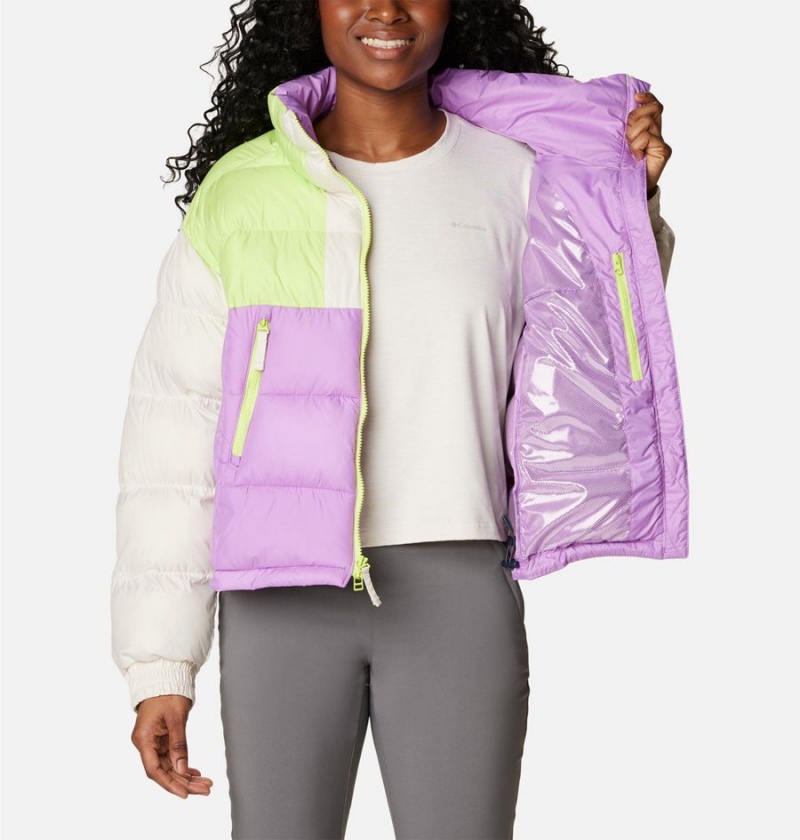 Purple Women's Columbia Pike Lake II Cropped Puffer Jacket | AJGUS-0289