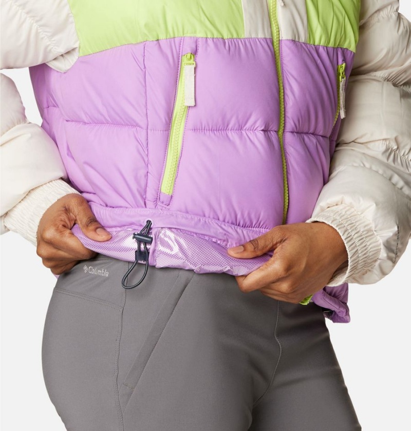 Purple Women's Columbia Pike Lake II Cropped Puffer Jacket | AJGUS-0289