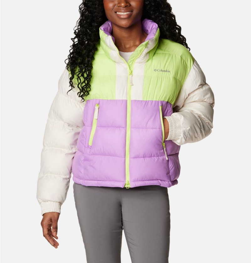 Purple Women's Columbia Pike Lake II Cropped Puffer Jacket | AJGUS-0289