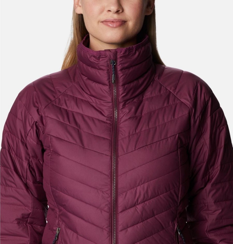 Purple Women's Columbia Powder Lite II Full Zip Puffer Jacket | NCRWP-9834