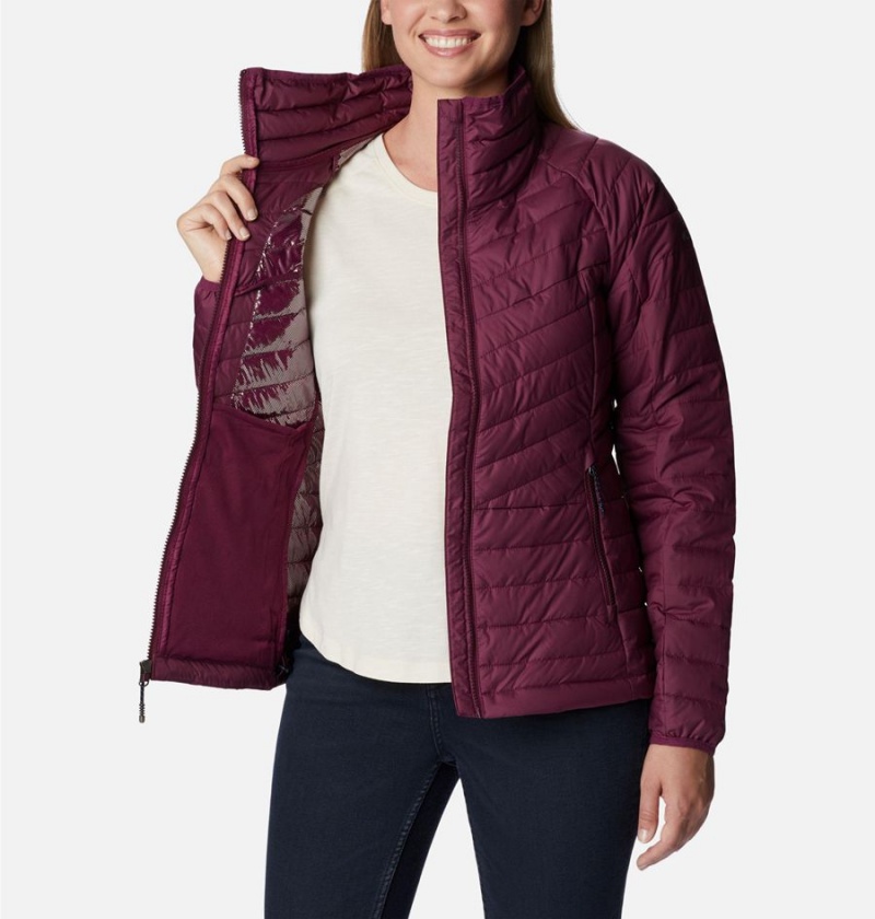 Purple Women's Columbia Powder Lite II Full Zip Puffer Jacket | NCRWP-9834