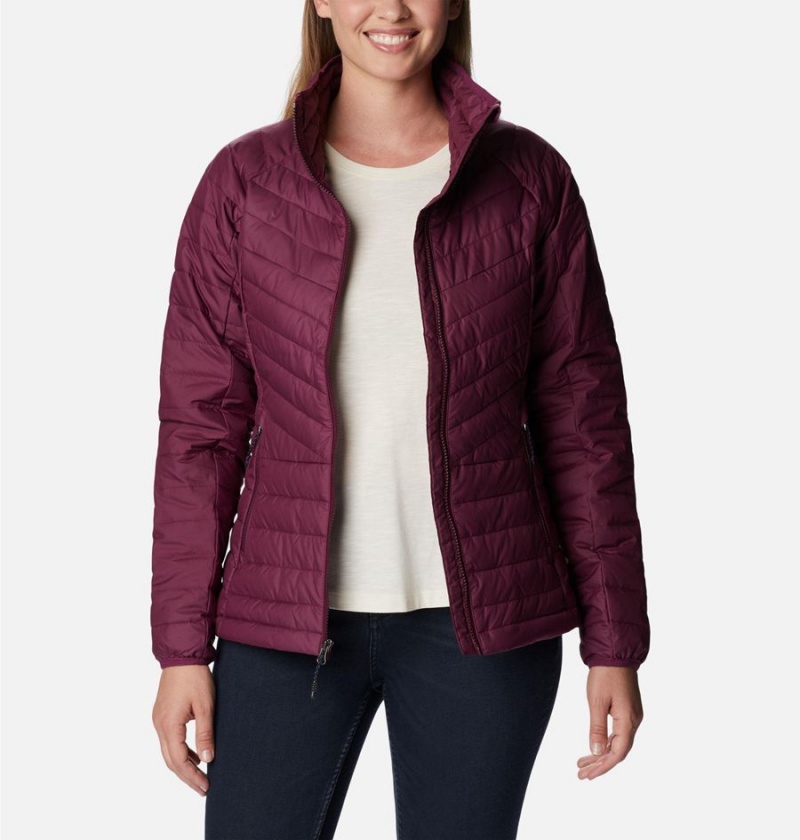 Purple Women's Columbia Powder Lite II Full Zip Puffer Jacket | NCRWP-9834