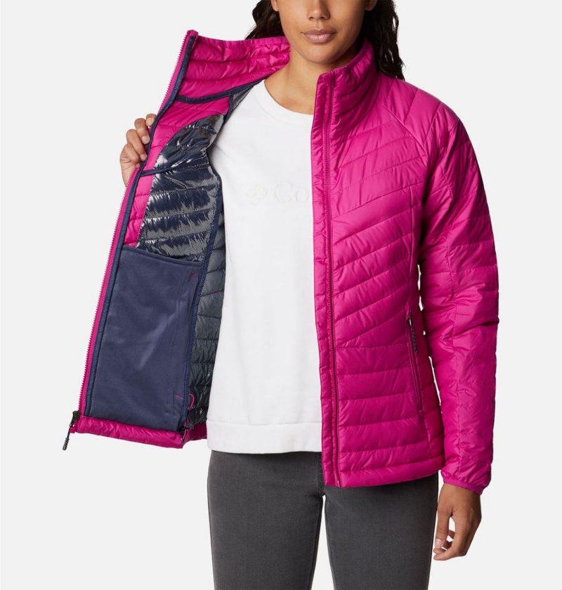 Purple Women's Columbia Powder Lite II Full Zip Puffer Jacket | EVMYJ-4098