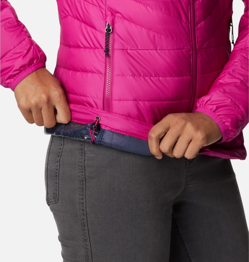 Purple Women's Columbia Powder Lite II Full Zip Puffer Jacket | EVMYJ-4098