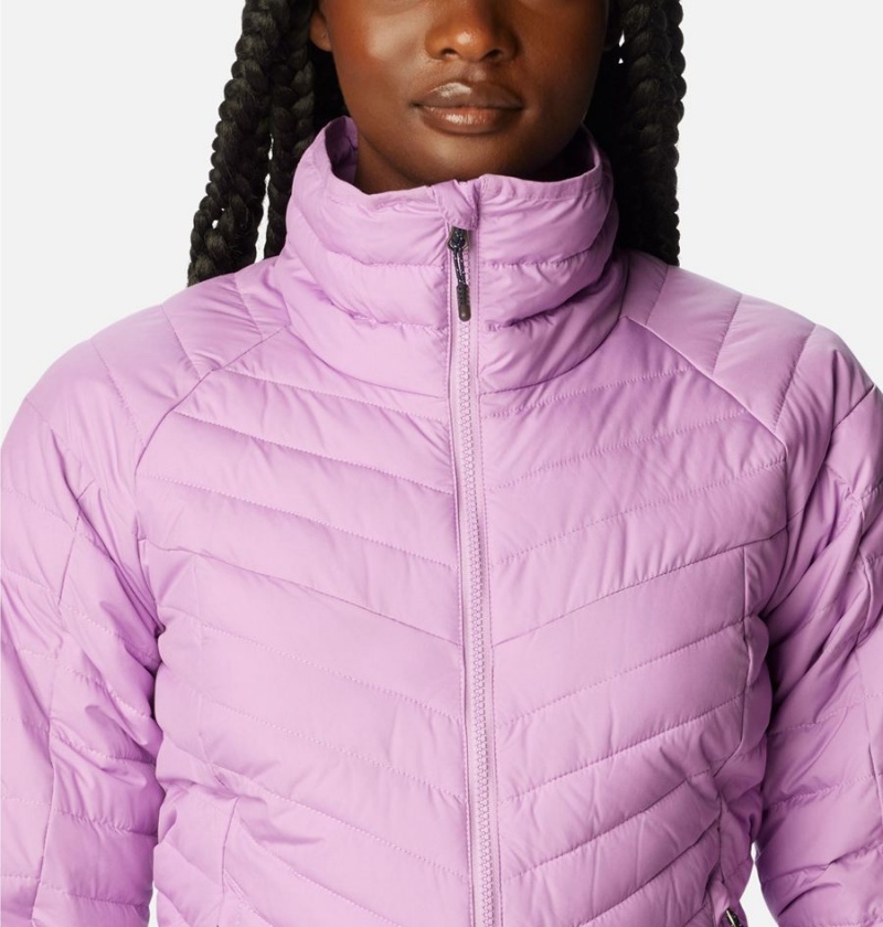 Purple Women's Columbia Powder Lite II Full Zip Puffer Jacket | LOFVI-1076