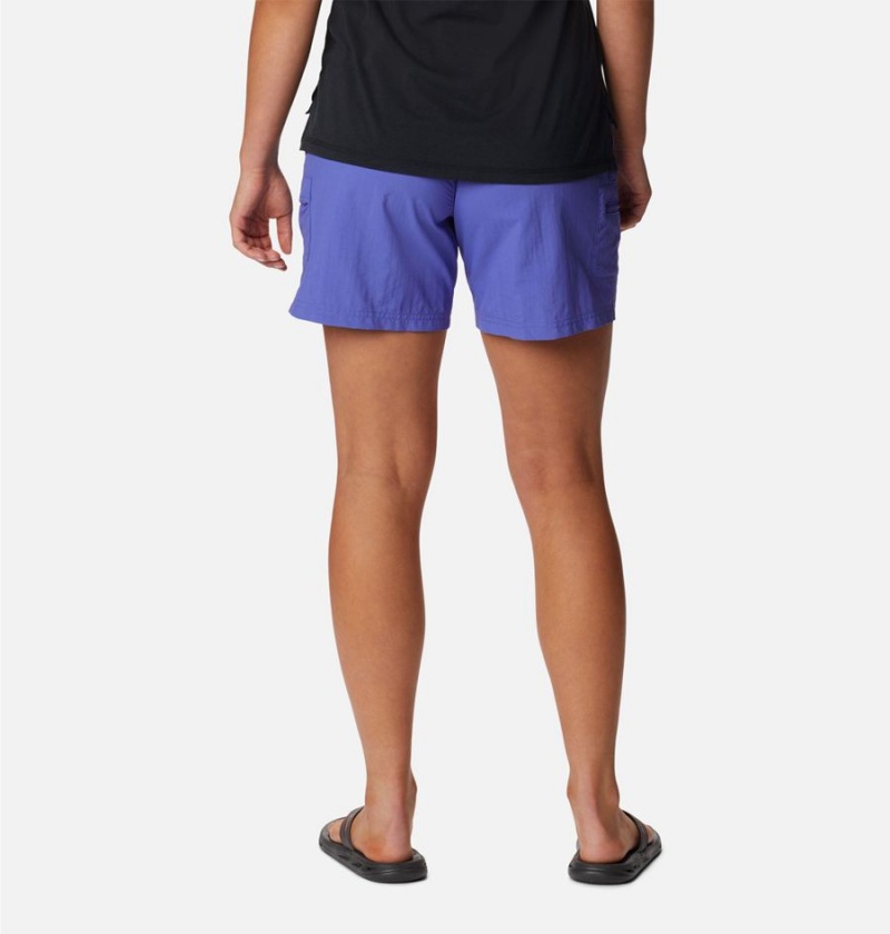 Purple Women's Columbia Sandy River Cargo Shorts | XPMAC-6957