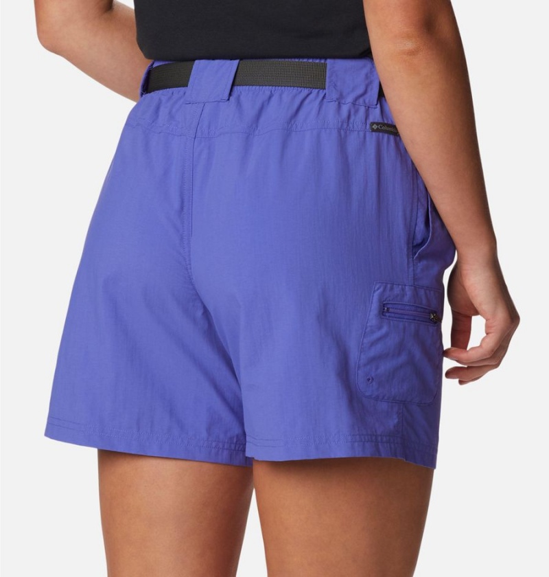 Purple Women's Columbia Sandy River Cargo Shorts | XPMAC-6957